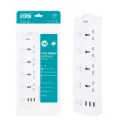 وصلة كهرباء 4 عيون 3 USB